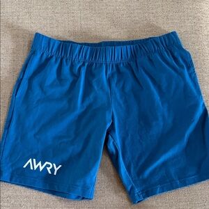 AWRY Men's Athletic Shorts — Deep Blue Performance Running Shorts